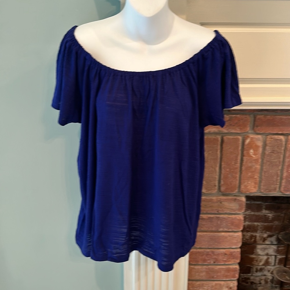 Anthropologie off shoulder top size large